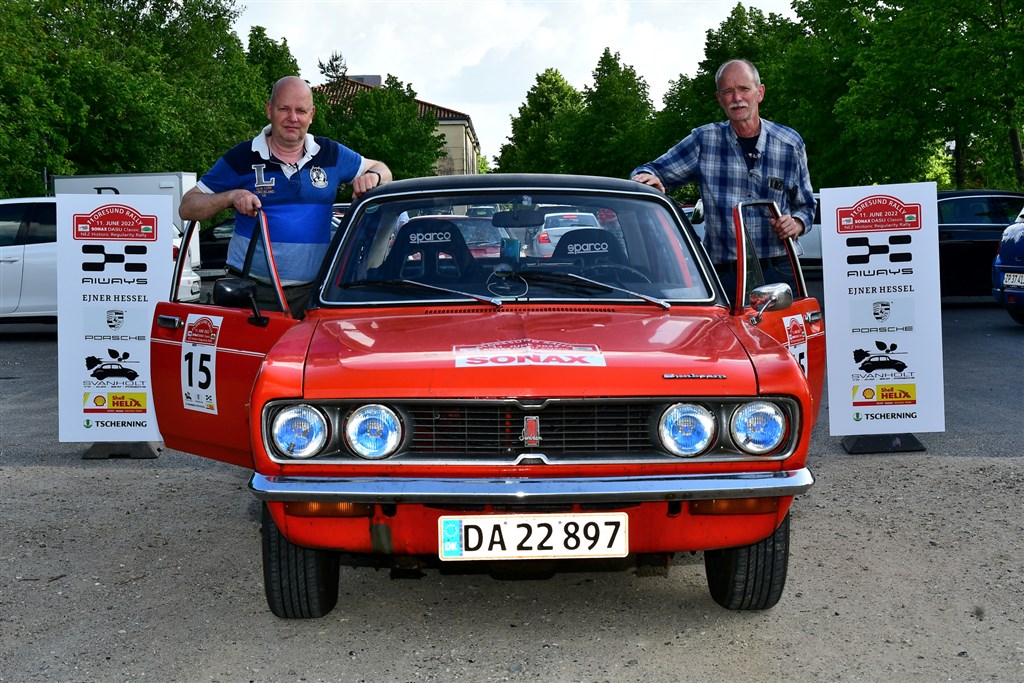 Brødrene Arne og Bent Fasberg fra Karlslunde og Tune har fået virkelig godt tag i klassisk rally med deres Hillmann Avenger fra 1973. De er nu blandt de bedste i den næsthårdeste klasse i Oresund Rally.
(Foto: Intercom)